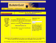 Tablet Screenshot of bulletingold.com